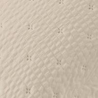 Kit Cobre Leito Colcha Casa Scarpa Anabela King Dupla Face Texturizado Percal 300 Fios 3 Peças - Bege - 100% Poliéster - 4