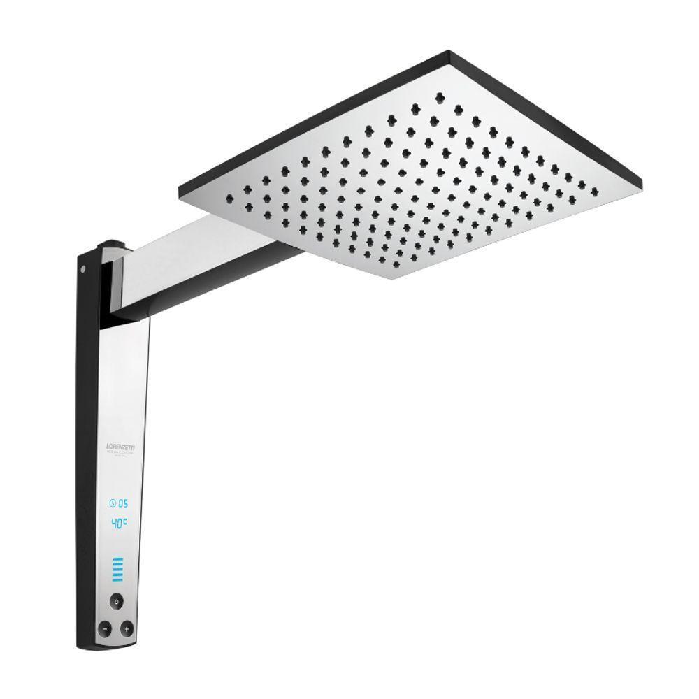Chuveiro Digital Acqua Century Preto Com Cromado 7500W Lorenzetti 220V - 1