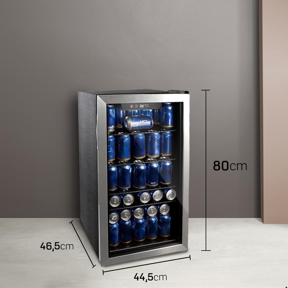 Cervejeira Expositor Vertical HQ Vidro Duplo 100 Litros Inox HQ-100CEVPV 220V - 3