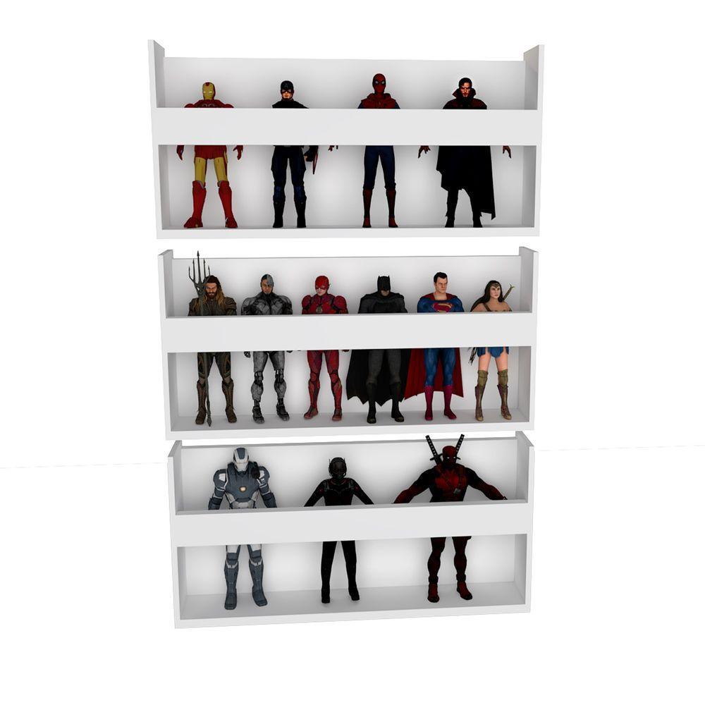 3 Organizadores De Bonecos 100% Mdf - 5