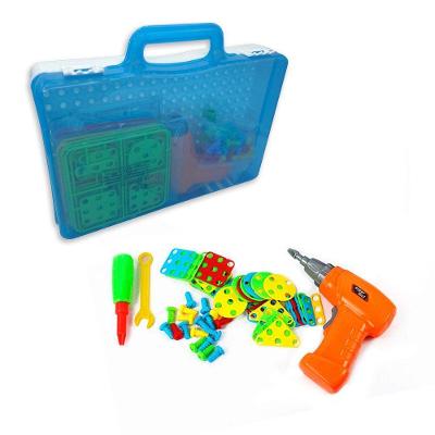 Kit Ferramenta Infantil C/ Parafusadeira 106 Peças Montar