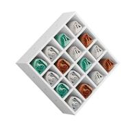 Suporte Porta Toalha Luiza Com 16 Nichos Toalheiro Multiuso branco - 1