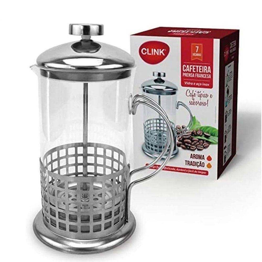 Cafeteira Prensa Francesa 800ml Aço E Vidro - 3