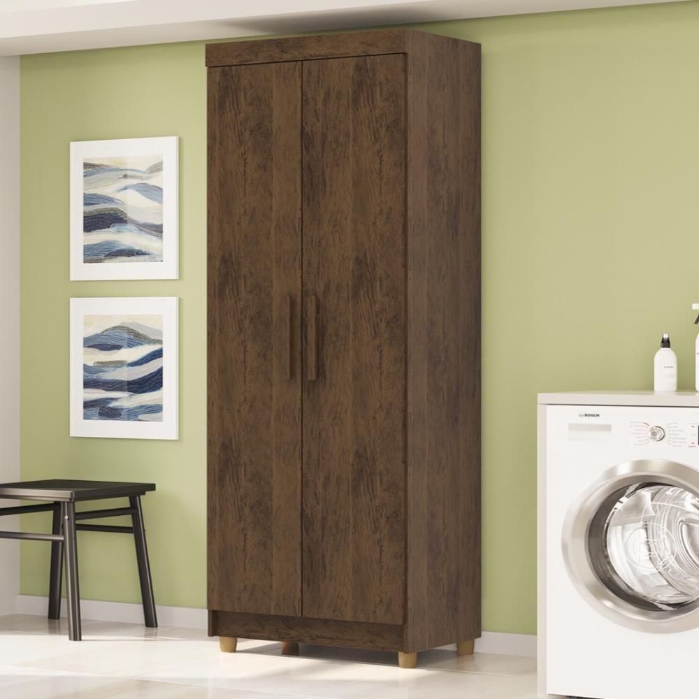 Multiuso 2 Portas Line - Imbuia Rústico Imbuia Rústico - 1