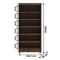 Multiuso 2 Portas Line - Imbuia Rústico Imbuia Rústico - 2