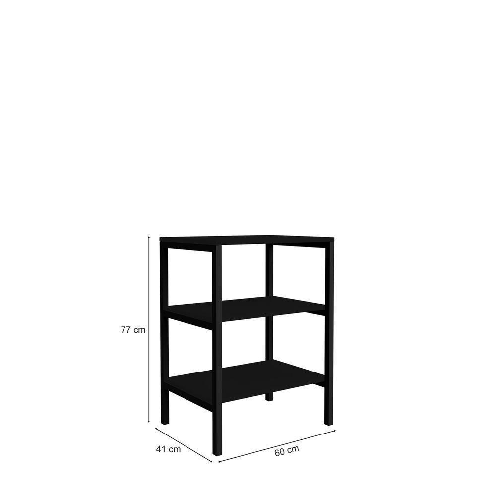 Estante Multiuso Slim Organizadora Forte Para Lavanderia Preto - 5
