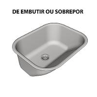 Tanque Lavanderia 30 Litros Aço Inox Lava Roupa Tecido Aço Inox Valvula Sifao Lavabo Lavanderia Varanda Tanquinho - 2