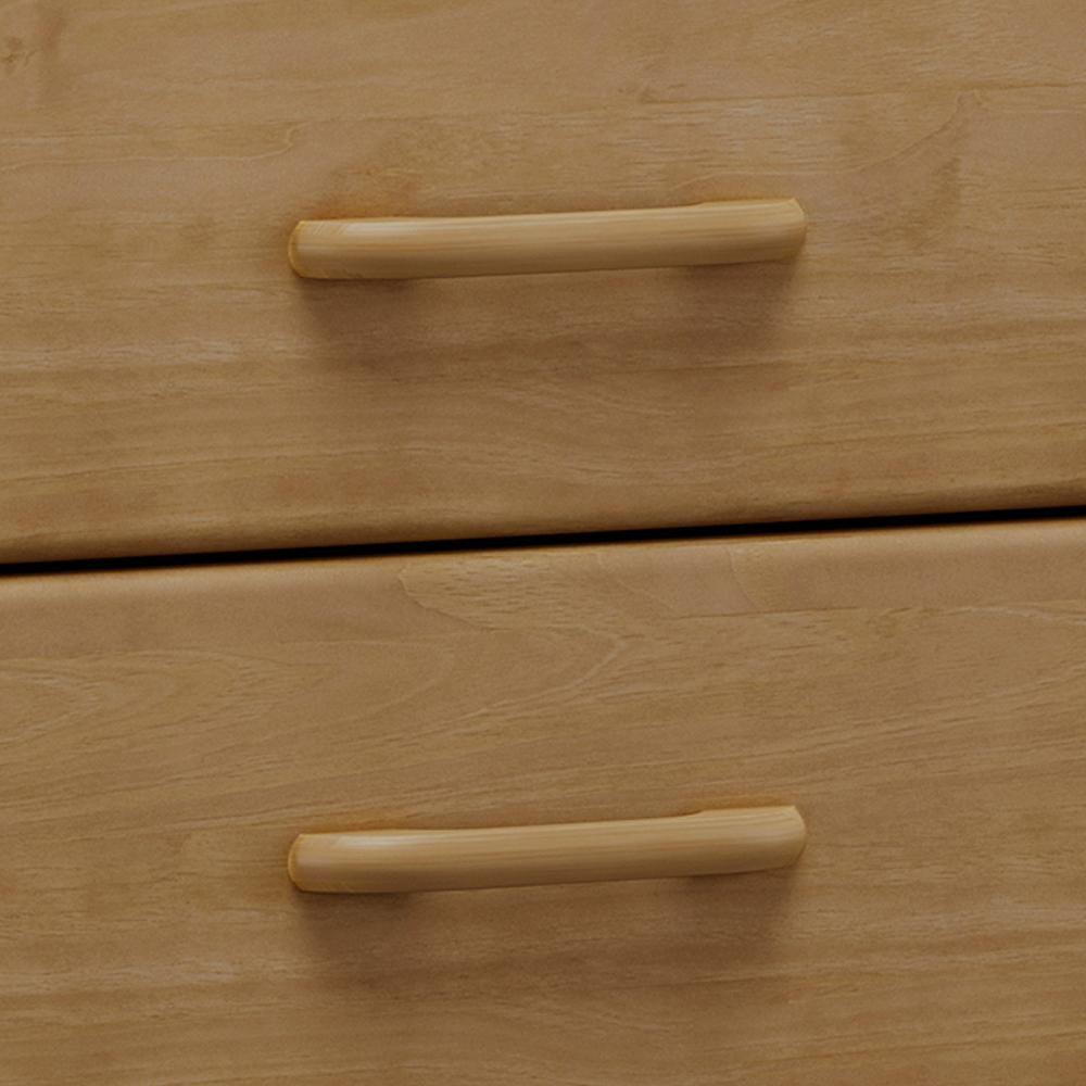 Comoda 5 Gavetas 1 Porta Madeira Maciça 125 Cm 2251 Freijo Milani Store - 8