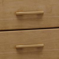 Comoda 5 Gavetas 1 Porta Madeira Maciça 125 Cm 2251 Freijo Milani Store - 8