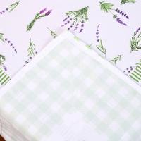 Toalha De Mesa Tropical Microfibra Estampada 2,50m X 1,50m Para 8 Lugares Lavanda - 3