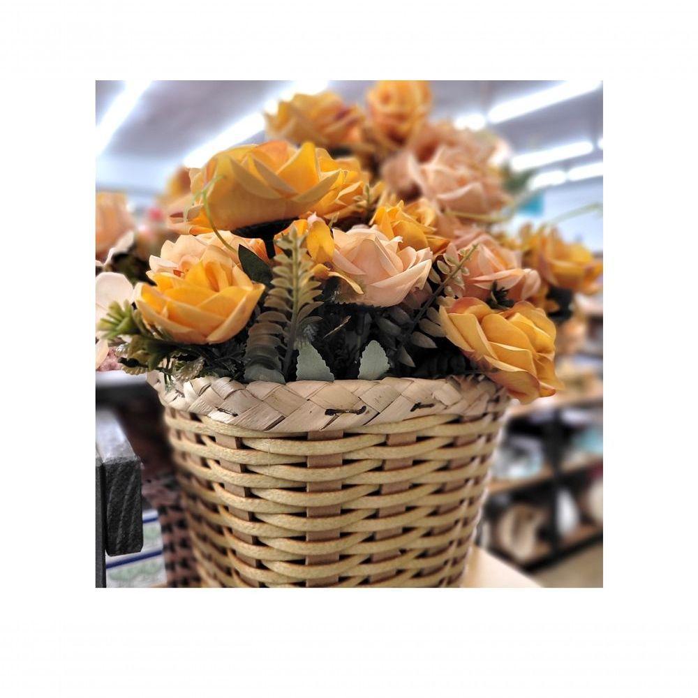 Jogo Buquê Mini Rosas Pêssego 5 Flores 2 Un - 3