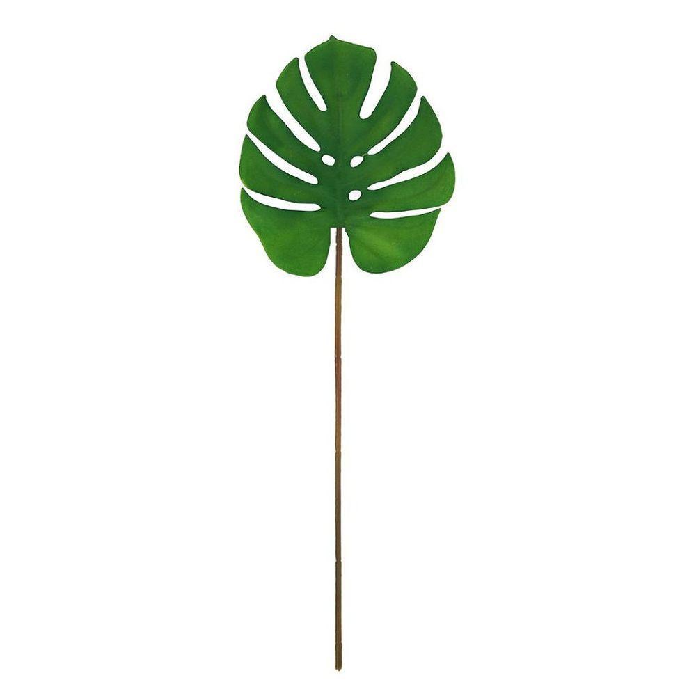 Folha Costela De Adão Verde Artificial Látex Premium 19cm - Mc Flores - 1