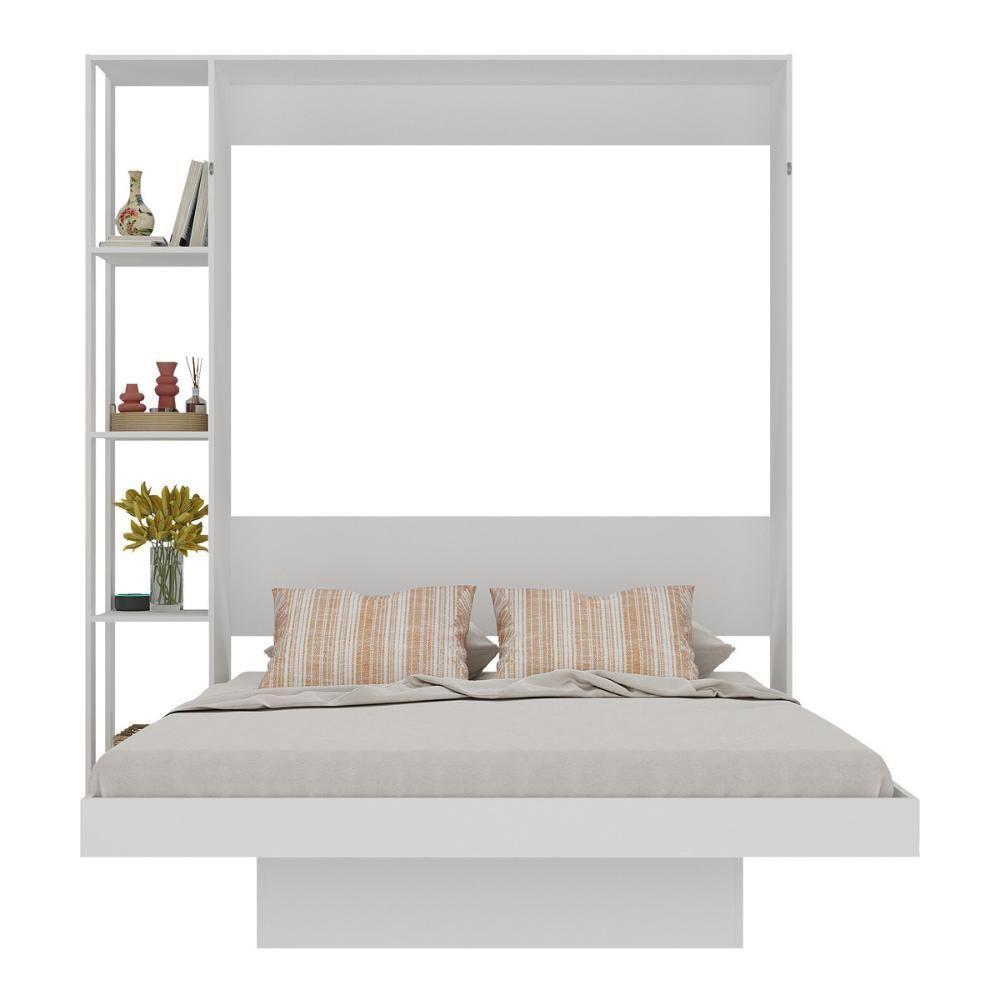 Cama De Casal Articulada Para Colchão 138x188cm Multimóveis MP4380 Branco - 5