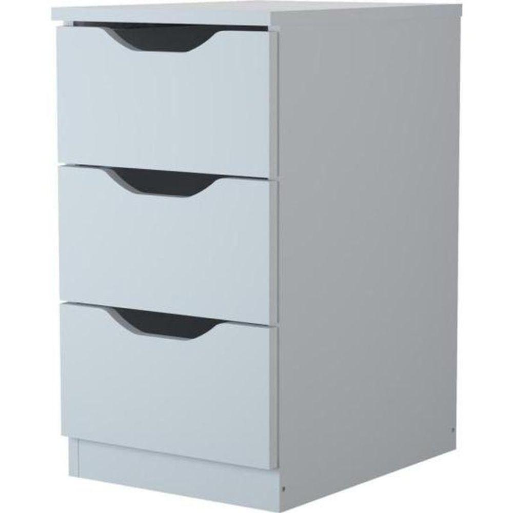 Gaveteiro Com 3 Gavetas Multivisão Branco - 1