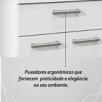 Balcão De Cozinha Com Tampo 2 Portas E 1 Gaveta Diamante - Branco/supremo - 2