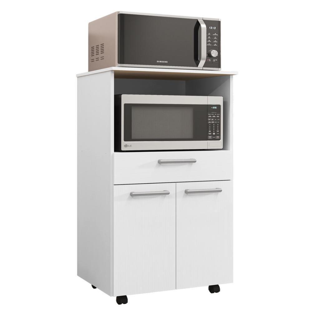 Balcão De Cozinha Duplo Forno 2 Portas E 1 Gaveta Duetto - Branco/supremo - 7