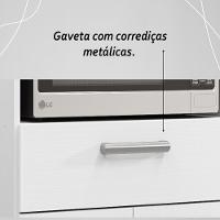 Balcão De Cozinha Duplo Forno 2 Portas E 1 Gaveta Duetto - Branco/supremo - 5