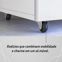Armário Bancada De Cozinha 2 Portas Com Mesa Retrátil Duo - Branco - 5