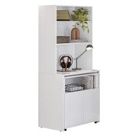 Armário Bancada De Cozinha 2 Portas Com Mesa Retrátil Duo - Branco - 6