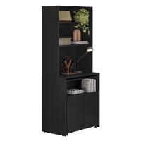 Armário Bancada De Cozinha 2 Portas Com Mesa Retrátil Duo - Preto - 2