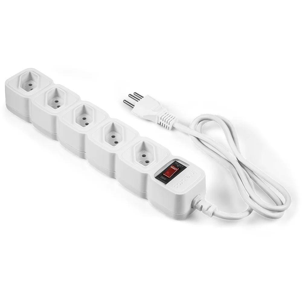 Protetor De Linha Intelbras Com 5 Tomadas Epe 205 - Branco - 1