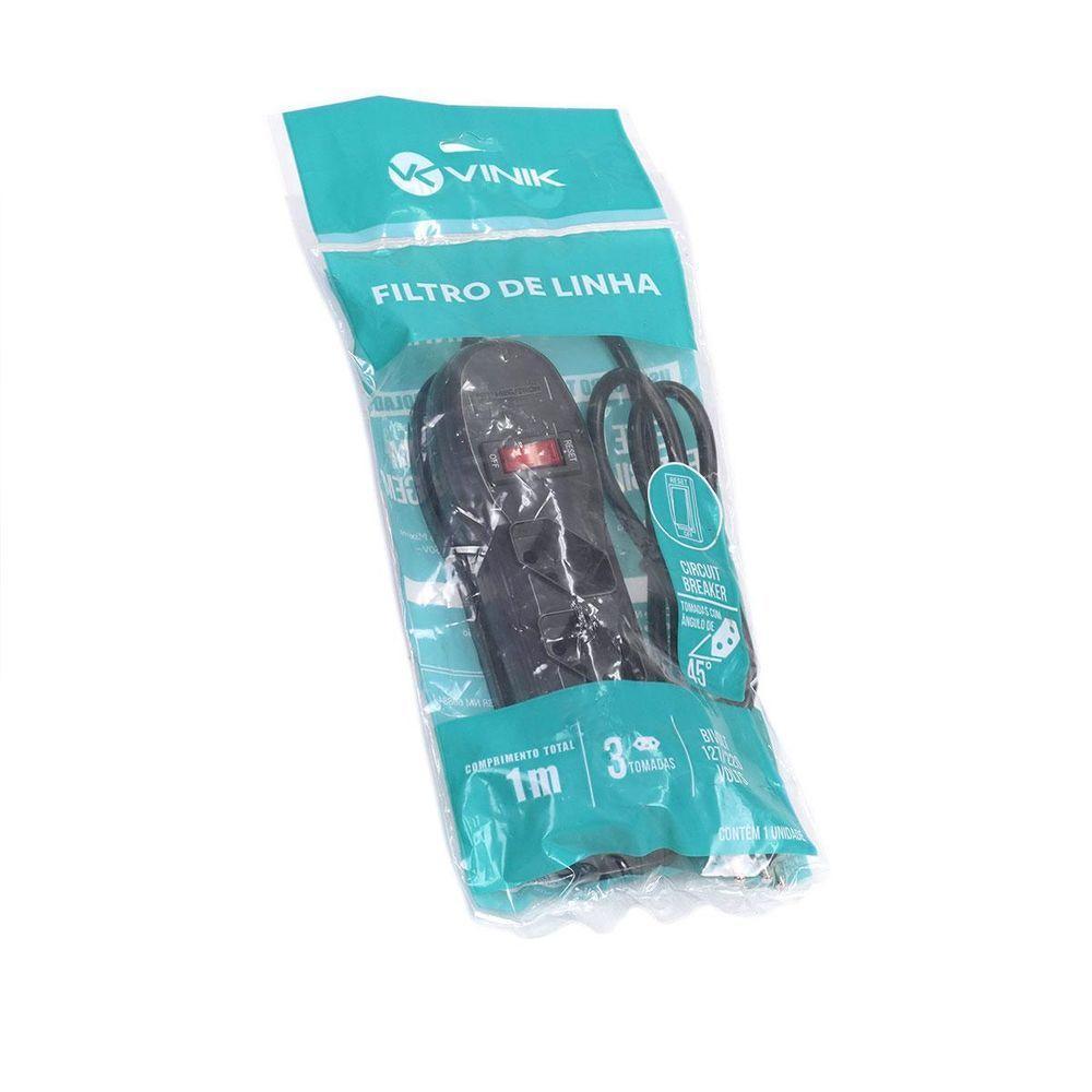 Filtro De Linha 3 Tomadas Pp 0,75mm Comprimento 1mt - 6