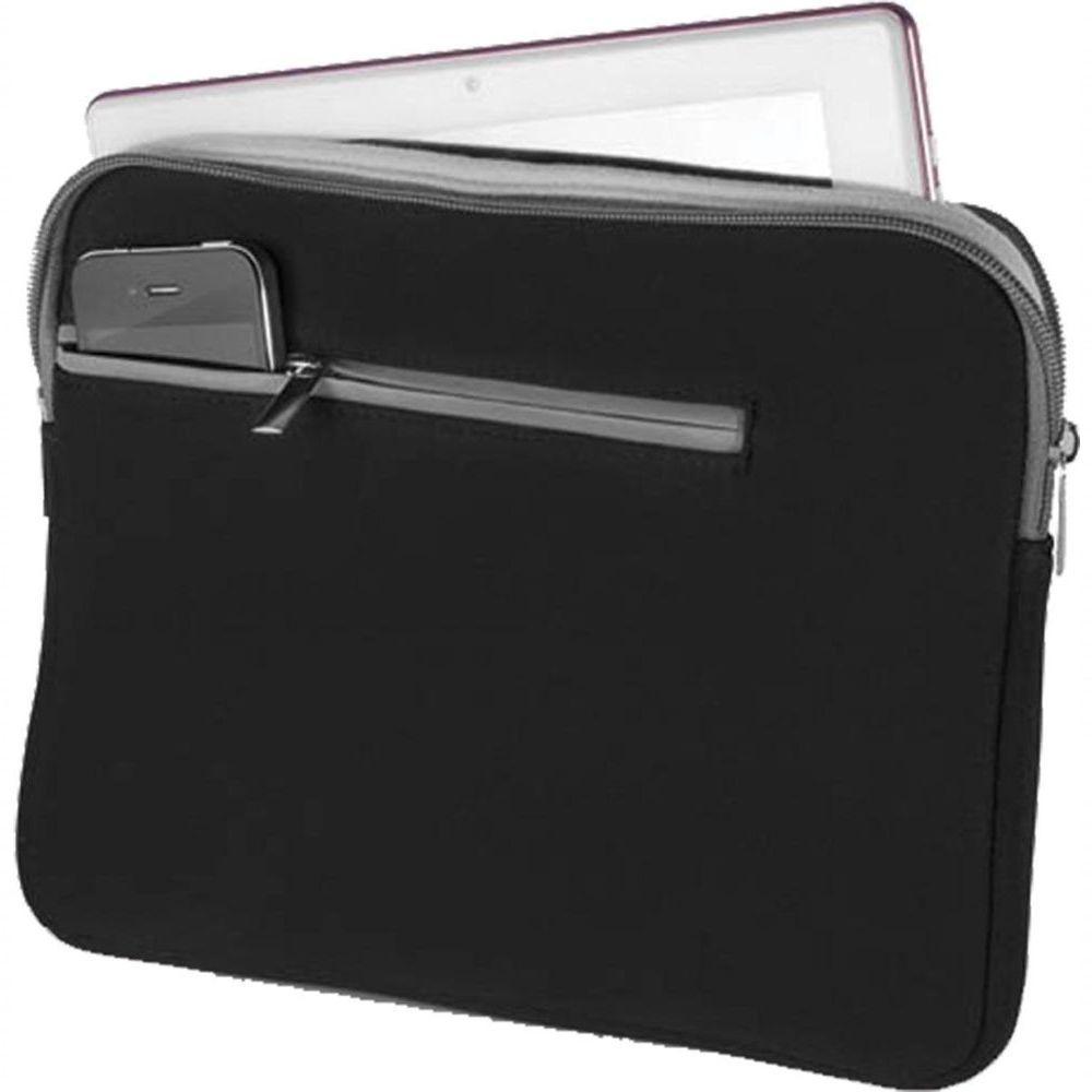 Case Neoprene Para Notebook Até 15,6 Polegadas Preto E... - 3