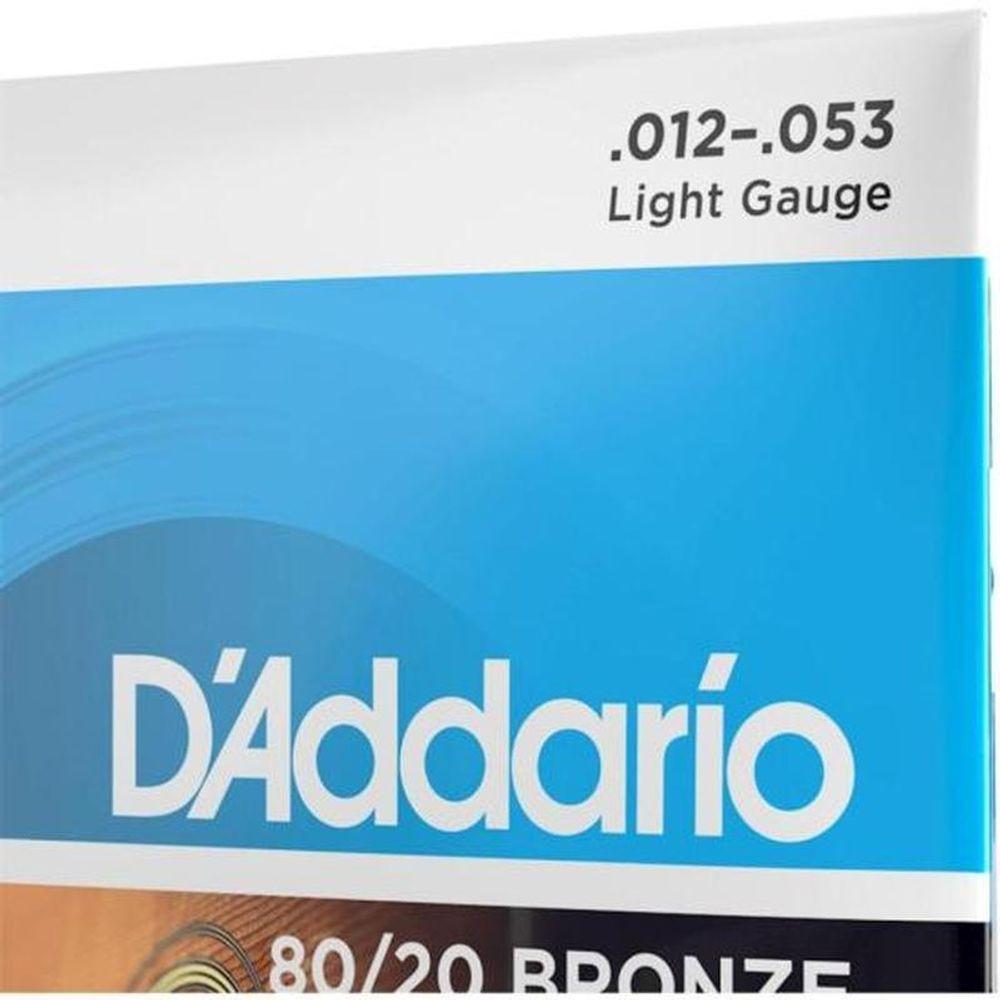 Encordoamento Violão Aço .012-.053 80-20 Bronze Ej11 D - 3