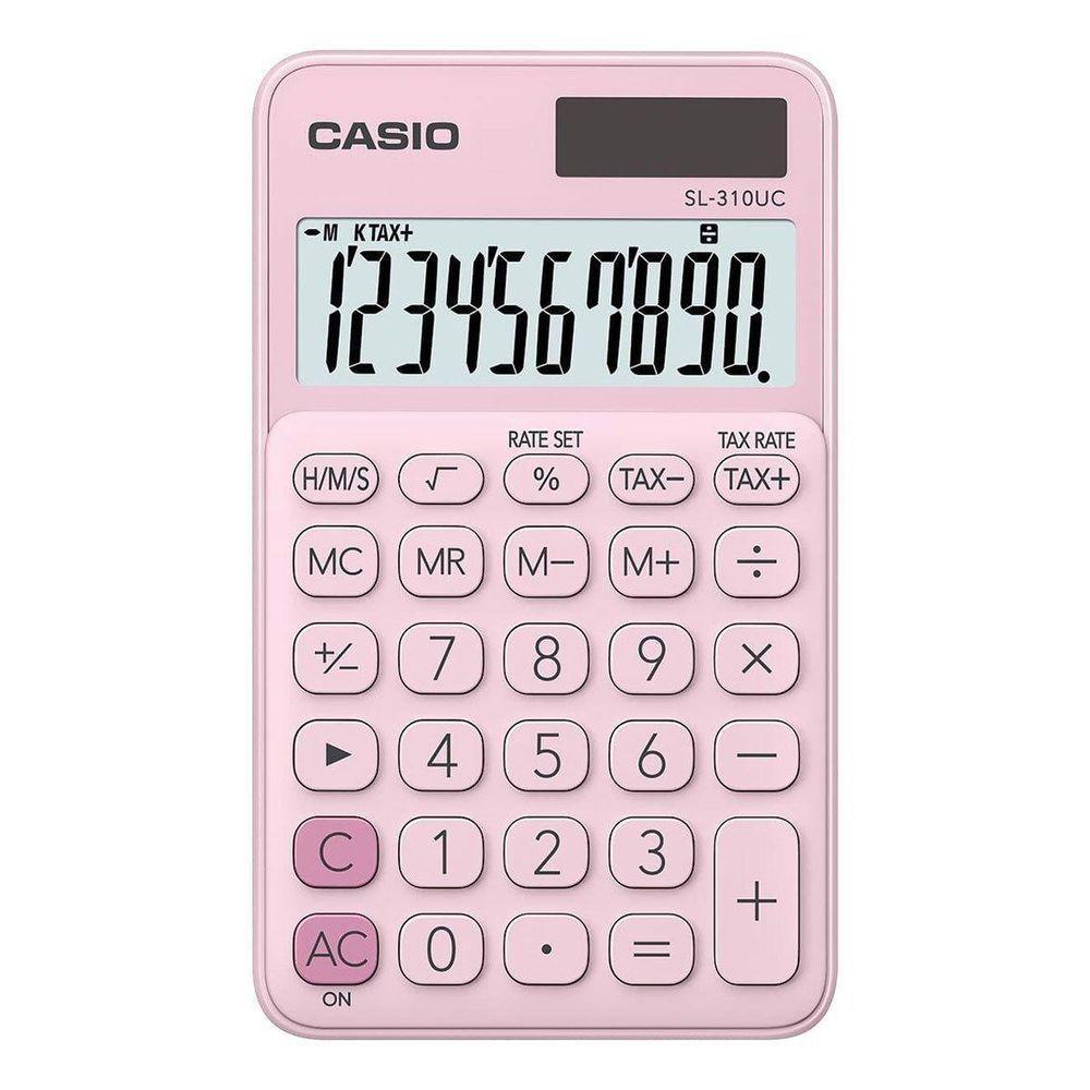 Calculadora De Bolso 10 Digitos Rosa - Sl-310uc-pk - 1