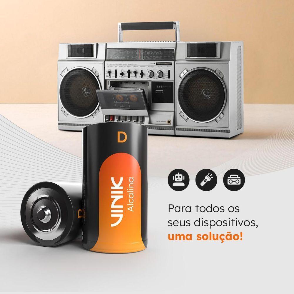 Pilha Alcalina D Lr20 C-2 - Vpdb2 - 2