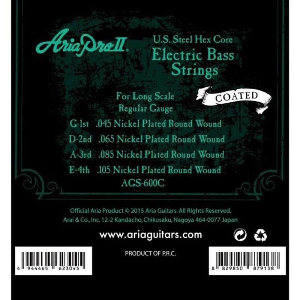 Encordoamento Para Baixo 4 Cordas Coated .045 Ags600c Aria - 2