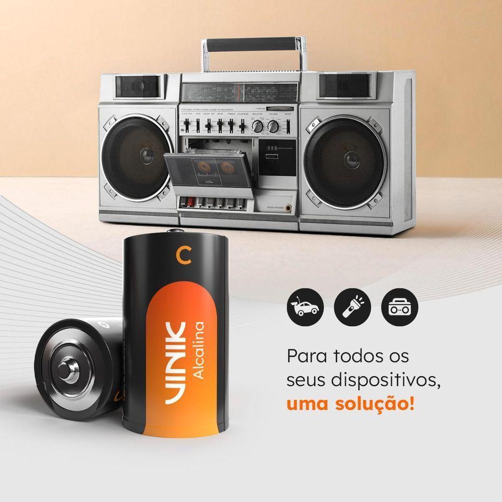 Pilha Alcalina C Lr14 C-2 Vpcb2 - 3