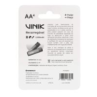 Pilha Recarregável Aa C-4 - 2200mah 1.2v - Vp2ab4r - 3