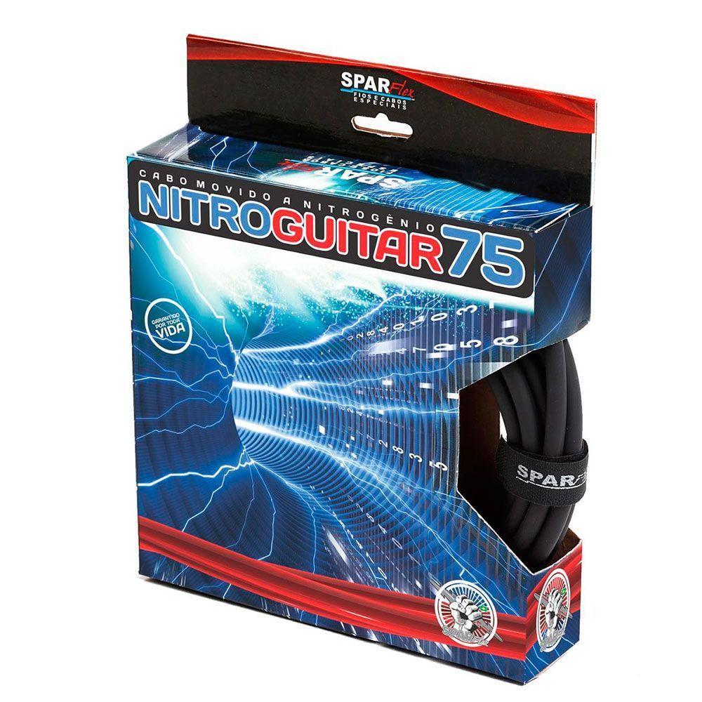 Cabo De Guitarra Sparflex Nitro 100 Plug Noiseless 7 Metros - 1