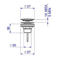 Válvula De Escoamento Luxo Para Lavatório E Cuba Deca Red Gold 1601.gl.rd - 2