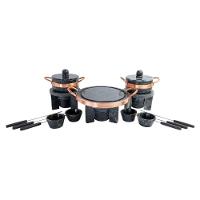 Kit Fondue Pedra Sabão Completo 16 Ppeças - Chapa 23 Cm - 1