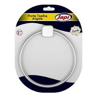 Porta Toalha Argola Samba Quadrado Cromado 15cm - Japi - 2