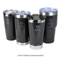 Copo Térmico Quati Com Tampa 591ml Preto - Cpct591 - 9