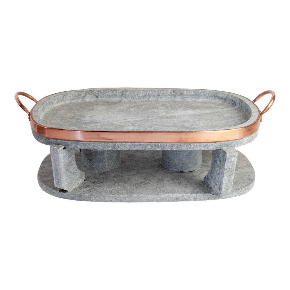 Churrasqueira Oval De Pedra Sabão Média 32 Cm - 4