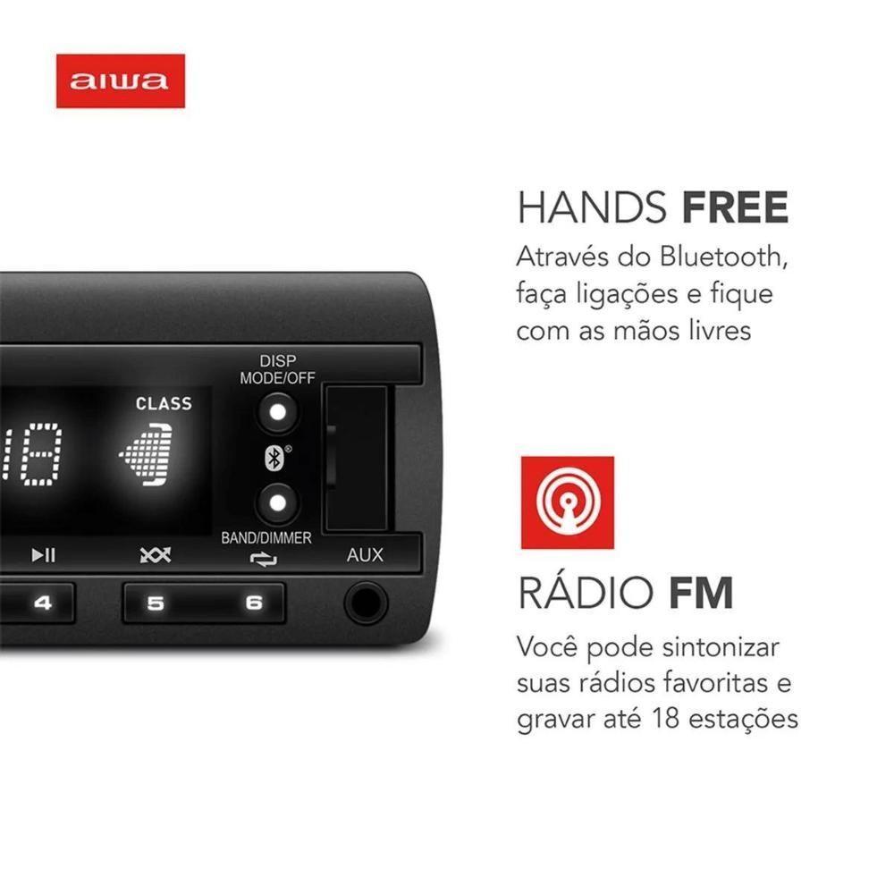 Auto Radio Aiwa Aws-ca-d-01 4x25w Bluetooth - 7