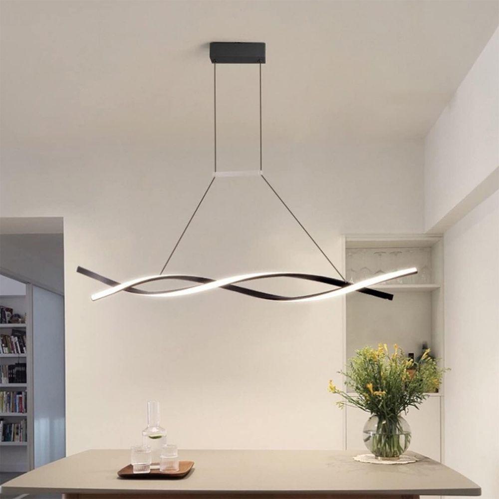 Lustre Pendente Aspiral Led Iluminaçao Hall De Entrada Recepçao Sala De Jantar Decoraçao Comercial Residencial Ambiente - 9