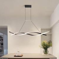 Lustre Pendente Aspiral Led Iluminaçao Hall De Entrada Recepçao Sala De Jantar Decoraçao Comercial Residencial Ambiente - 9