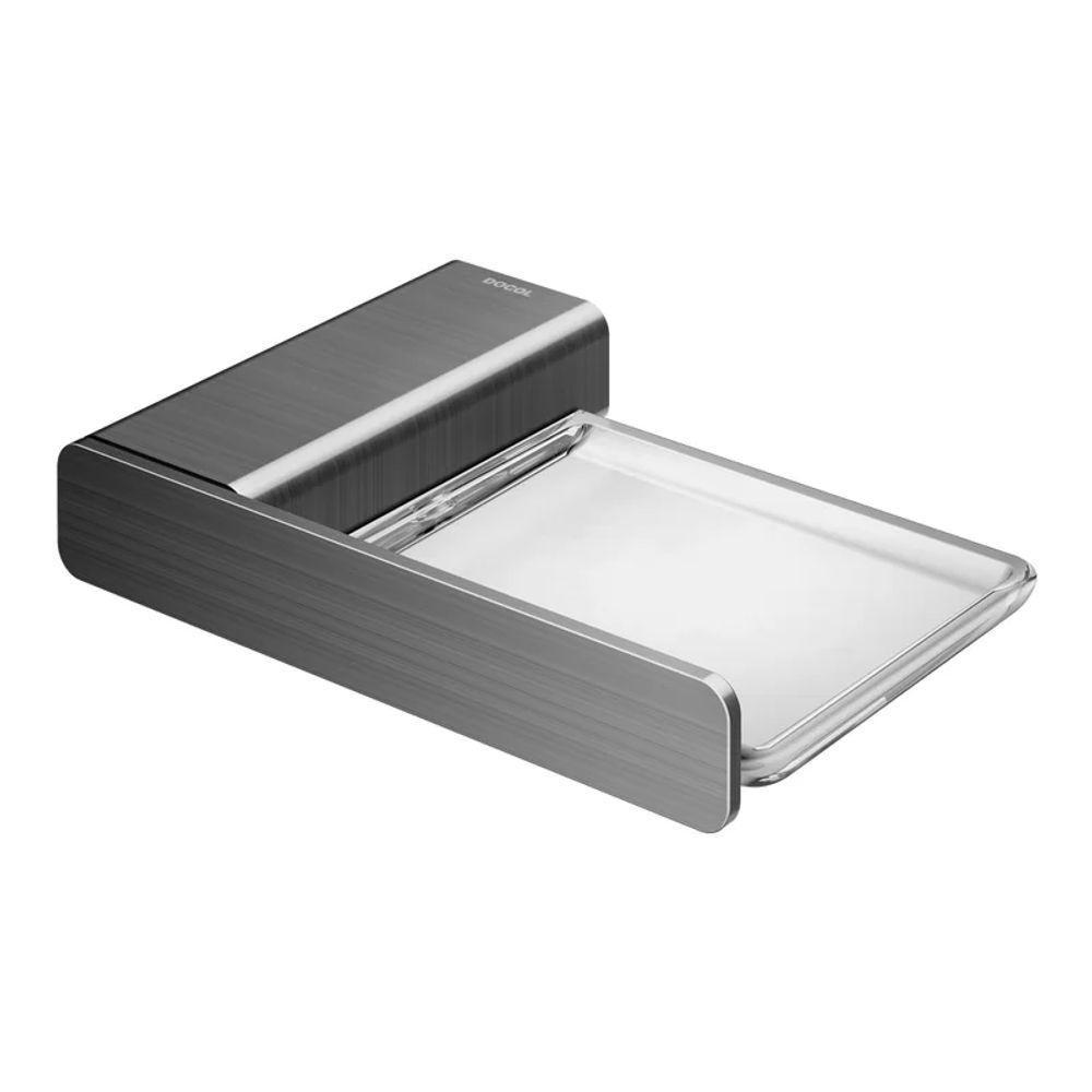 Saboneteira Docol Flat Chroma Grafite Escovado - 1