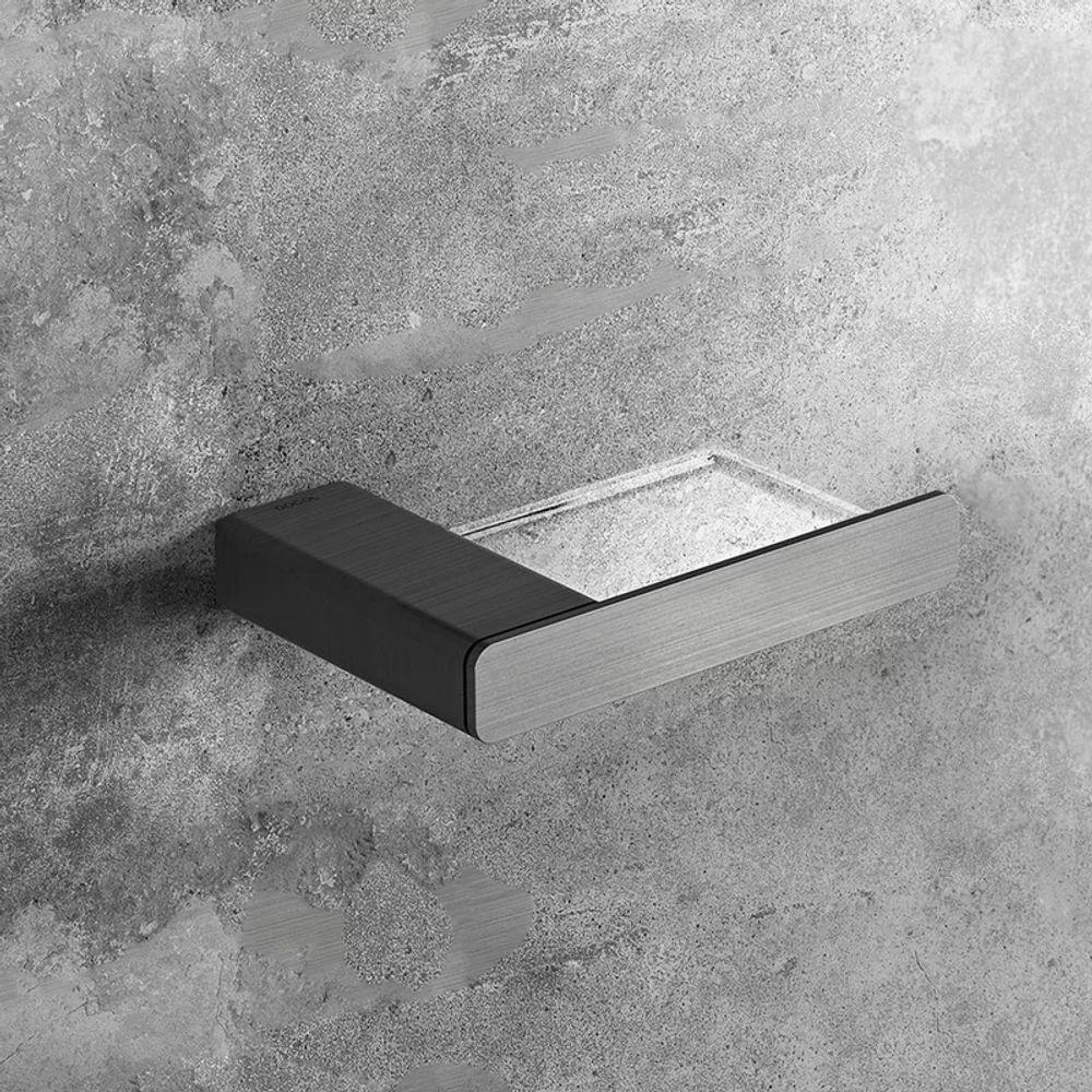 Saboneteira Docol Flat Chroma Grafite Escovado - 2