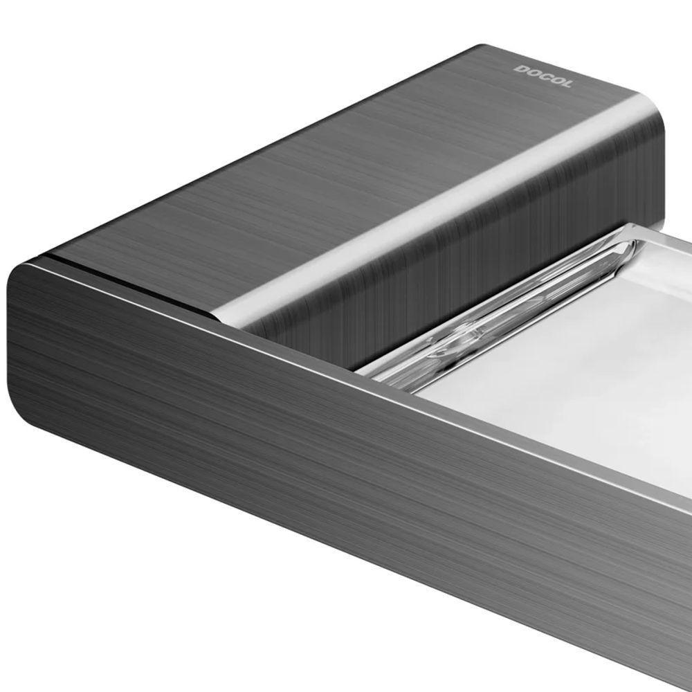 Saboneteira Docol Flat Chroma Grafite Escovado - 3