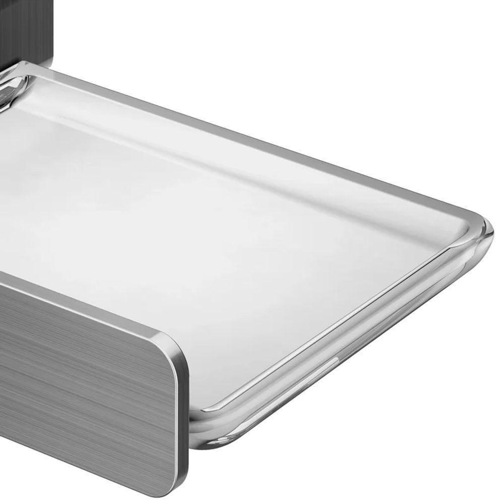 Saboneteira Docol Flat Chroma Grafite Escovado - 4