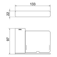 Saboneteira Docol Flat Chroma Grafite Escovado - 5