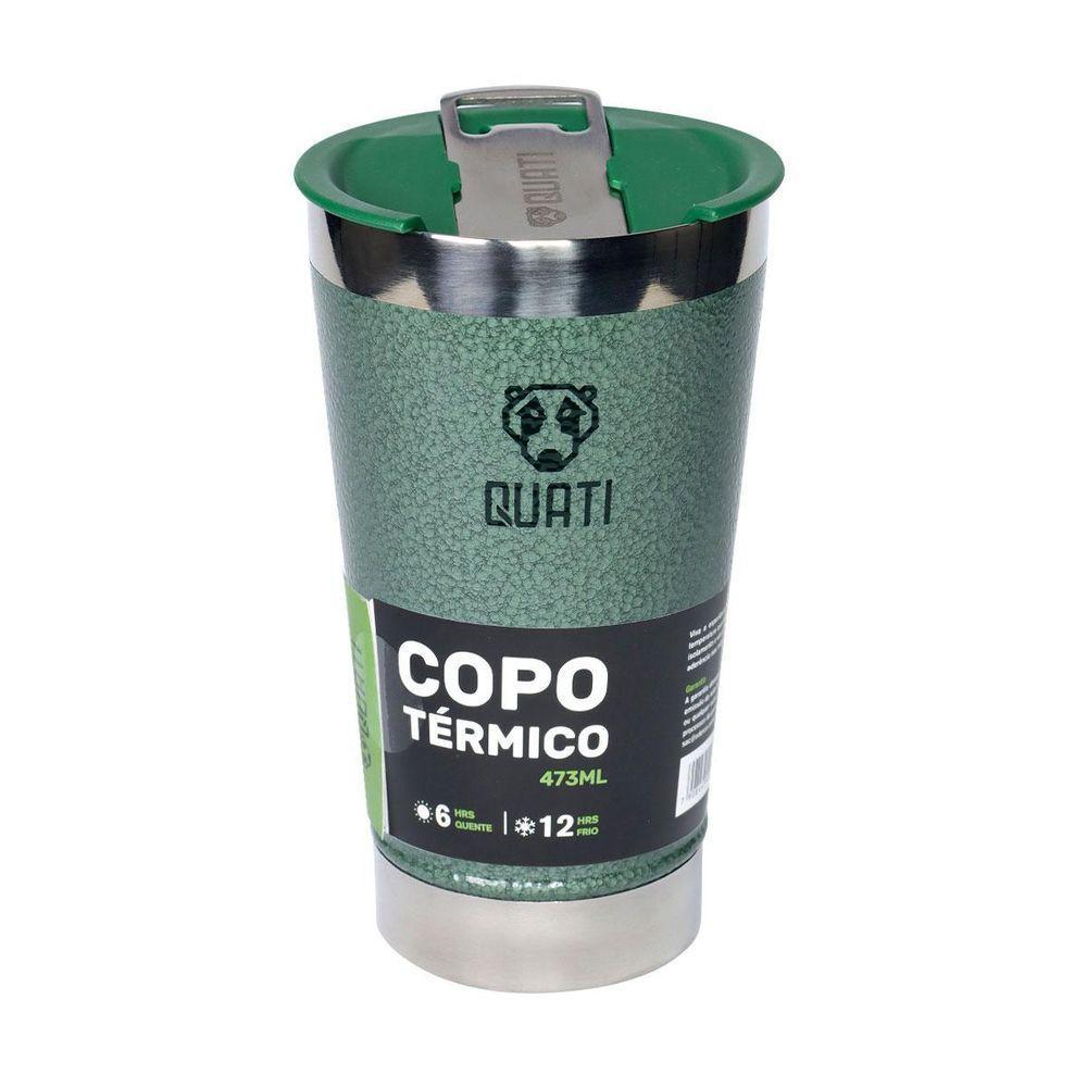 Copo Térmico Quati Com Abridor 473ml Verde - Cva473 - 10