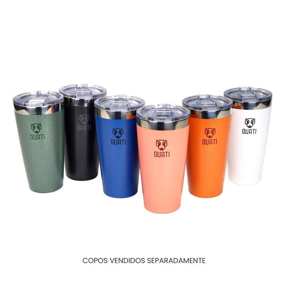 Copo Termico Quati Com Tampa 473ml Coral - Ccct473 - 9