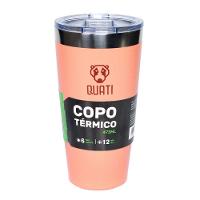 Copo Termico Quati Com Tampa 473ml Coral - Ccct473 - 8